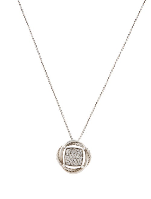 David Yurman Diamond Infinity Pendant Necklace
