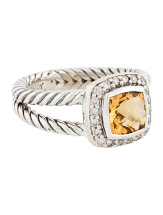 David Yurman Citrine & Diamond Albion Cocktail Ring