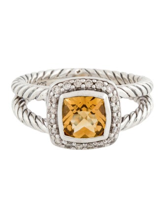 David Yurman Citrine & Diamond Albion Cocktail Ring