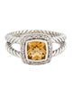 David Yurman Citrine & Diamond Albion Cocktail Ring