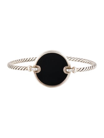 David Yurman Onyx & Diamond DY Elements Bracelet