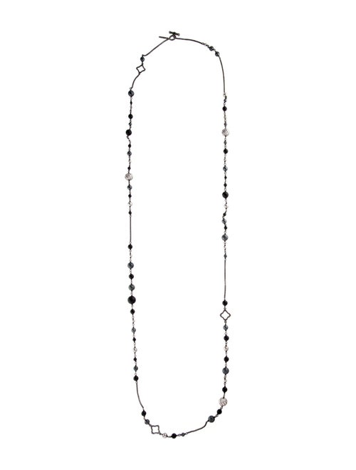 David Yurman Hematine & Onyx Elements Bead Necklace