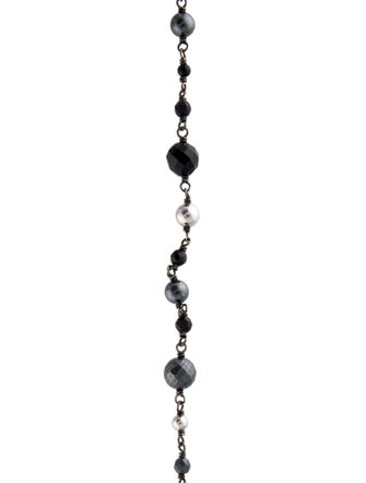 David Yurman Hematine & Onyx Elements Bead Necklace