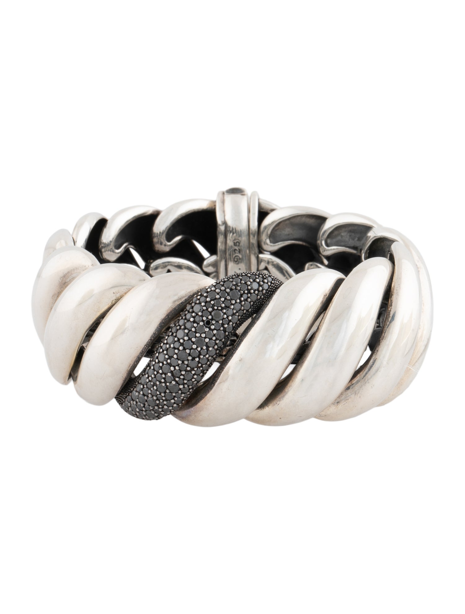 David Yurman Diamond Hampton Cable Bracelet