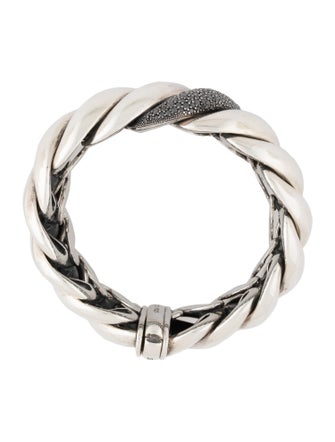 David Yurman Diamond Hampton Cable Bracelet