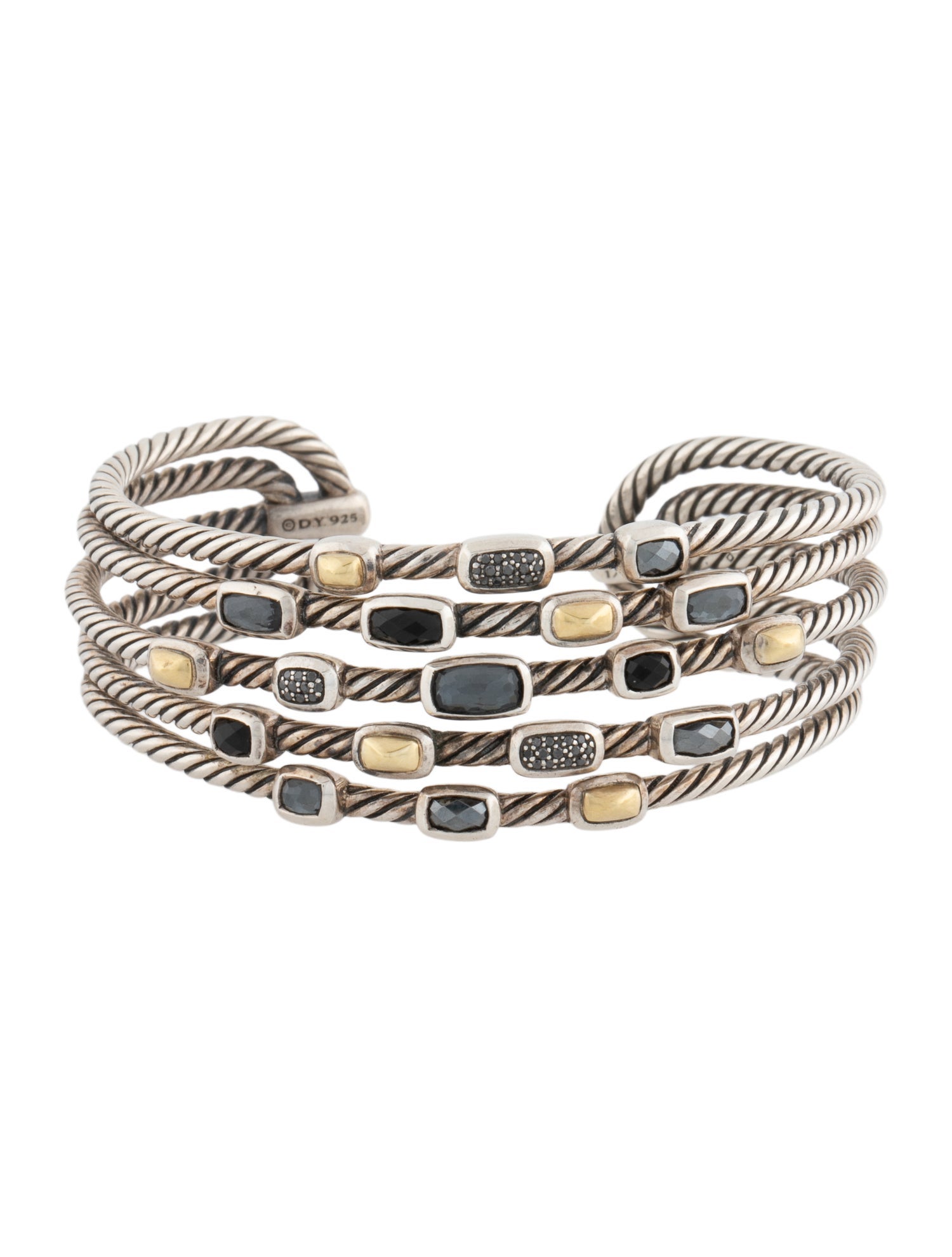 David Yurman Multistone 5-Row Confetti Cuff Bracelet