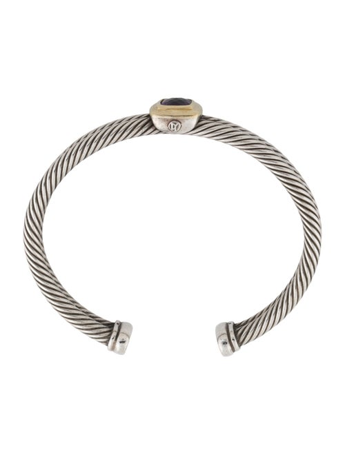 David Yurman Amethyst Double Cable Cuff