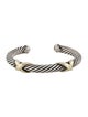 David Yurman Two-Tone Double X Classic Cable Cuff