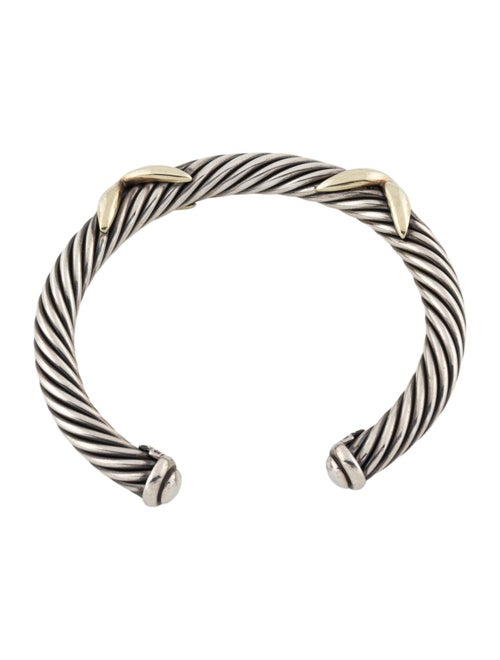 David Yurman Two-Tone Double X Classic Cable Cuff