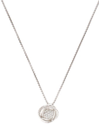 David Yurman Diamond Infinity Pendant Necklace