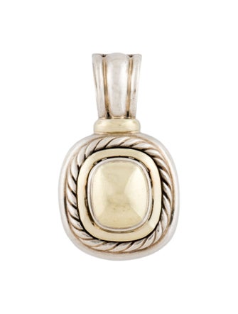 David Yurman Two-Tone Albion Gold Dome Enhancer Pendant