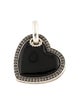David Yurman Onyx & Diamond Cable Heart Pendant