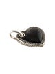 David Yurman Onyx & Diamond Cable Heart Pendant
