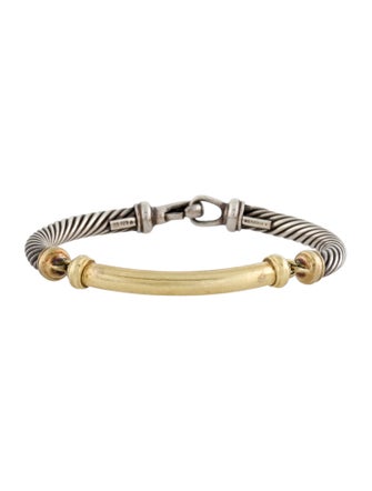 David Yurman Two-Tone Metro Cable Bracelet