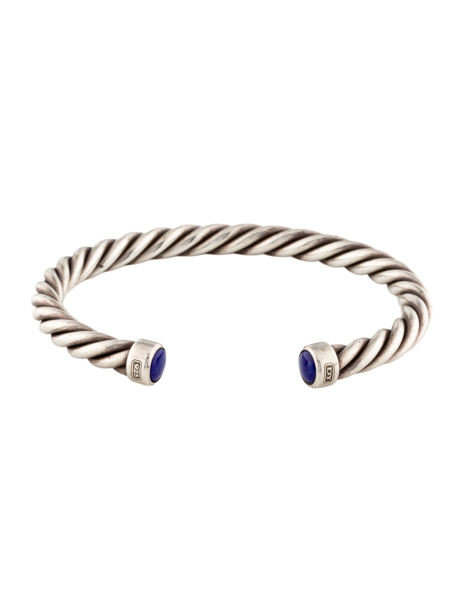 David Yurman Lapis Lazuli Cable Cuff Bracelet