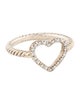 David Yurman Diamond Open Heart Cocktail Ring