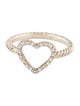 David Yurman Diamond Open Heart Cocktail Ring