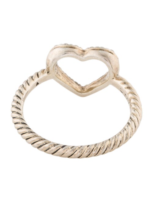 David Yurman Diamond Open Heart Cocktail Ring