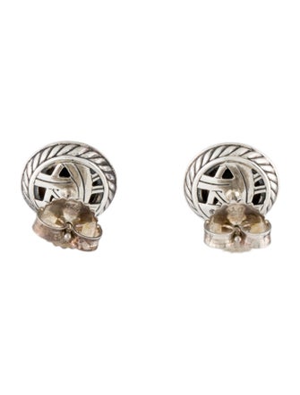 David Yurman Onyx & Diamond Stud Earrings