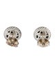 David Yurman Onyx & Diamond Stud Earrings