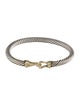 David Yurman Two-Tone Buckle Classic Cable Bracelet