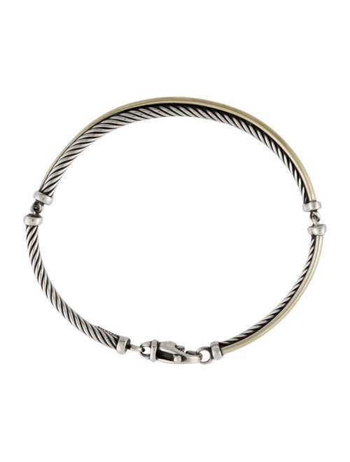 David Yurman Two-Tone Crossover Cable Bracelet