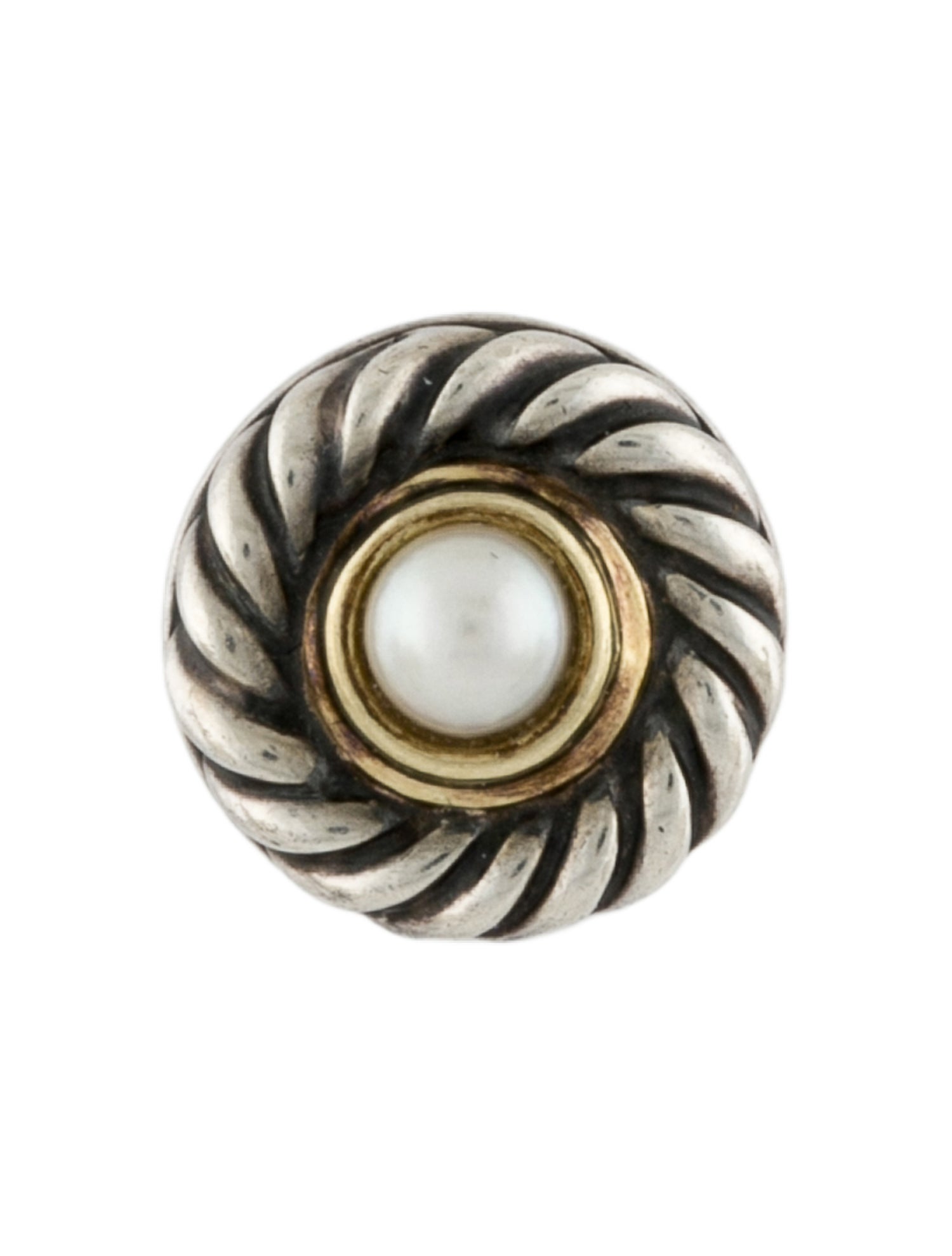 David Yurman Pearl Cookie Stud Single Earring