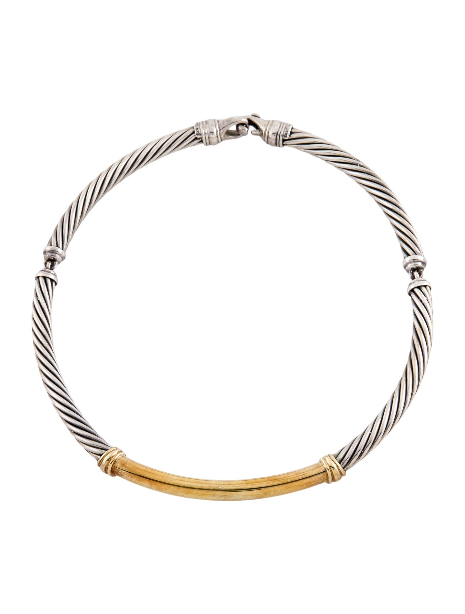 David Yurman Two-Tone Metro Collar Necklace
