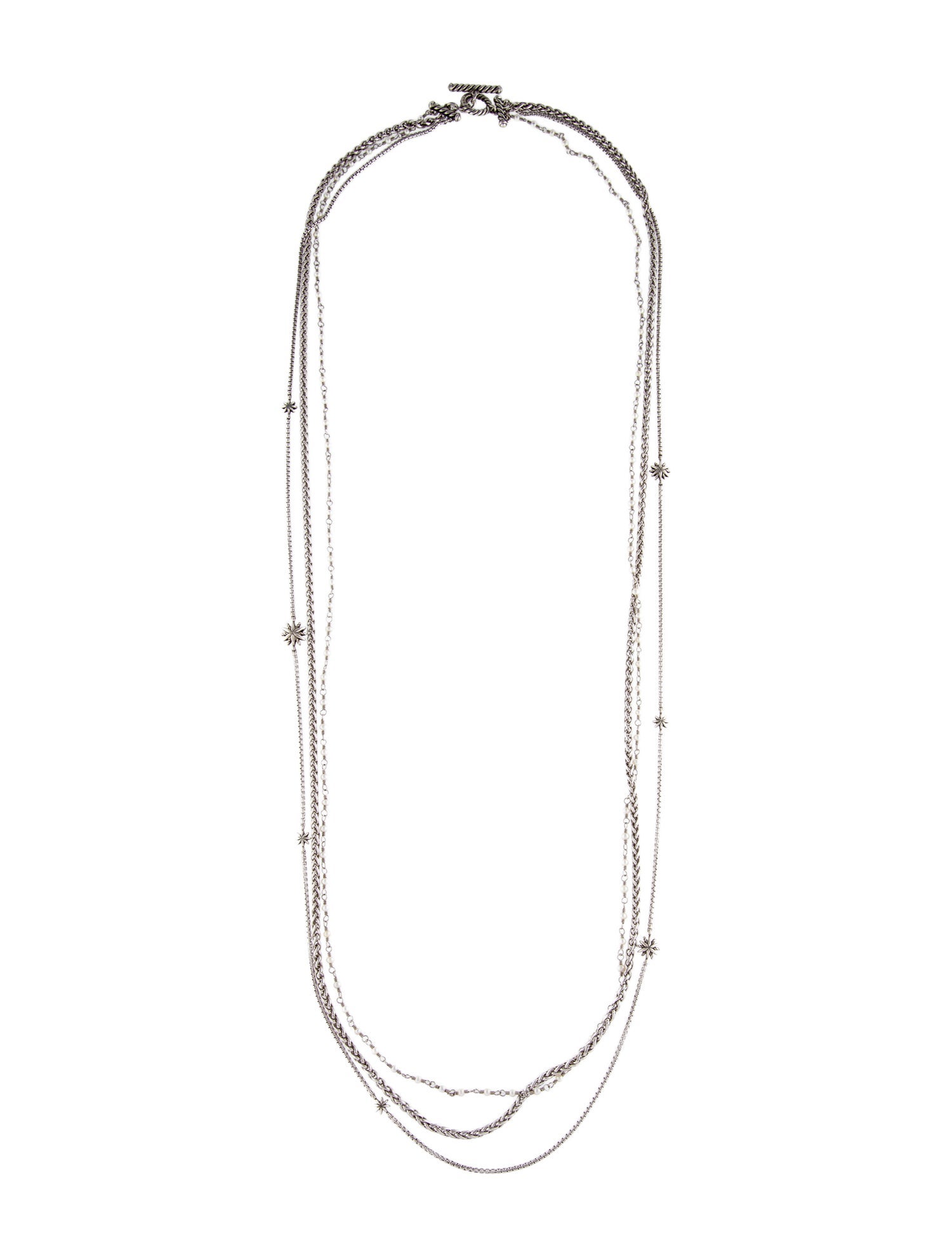 David Yurman Pearl Starburst Multistrand Necklace