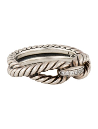 David Yurman Diamond Cable Loop Band Ring