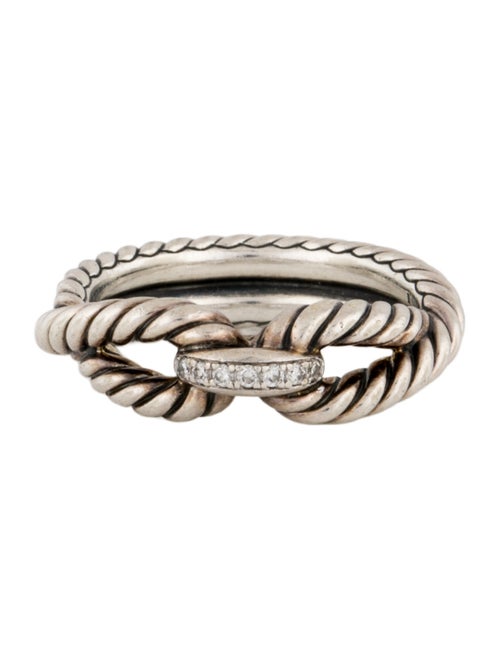 David Yurman Diamond Cable Loop Band Ring