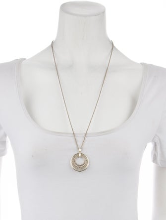 David Yurman Diamond Stax Medium Pendant Necklace