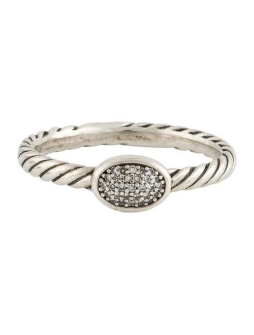 David Yurman Diamond Cable Collectibles Oval Stack Ring