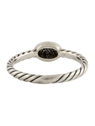 David Yurman Diamond Cable Collectibles Oval Stack Ring