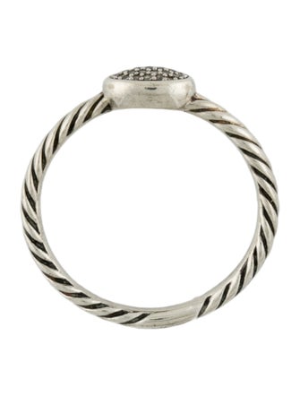 David Yurman Diamond Cable Collectibles Oval Stack Ring