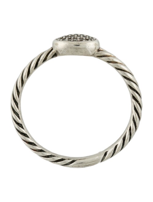David Yurman Diamond Cable Collectibles Oval Stack Ring