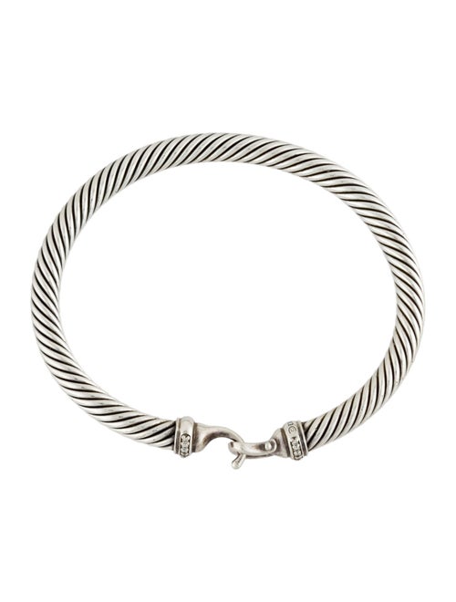David Yurman Diamond Cable Flex Buckle Bracelet