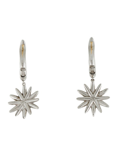 David Yurman Diamond Starburst Drop Earrings