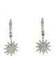 David Yurman Diamond Starburst Drop Earrings