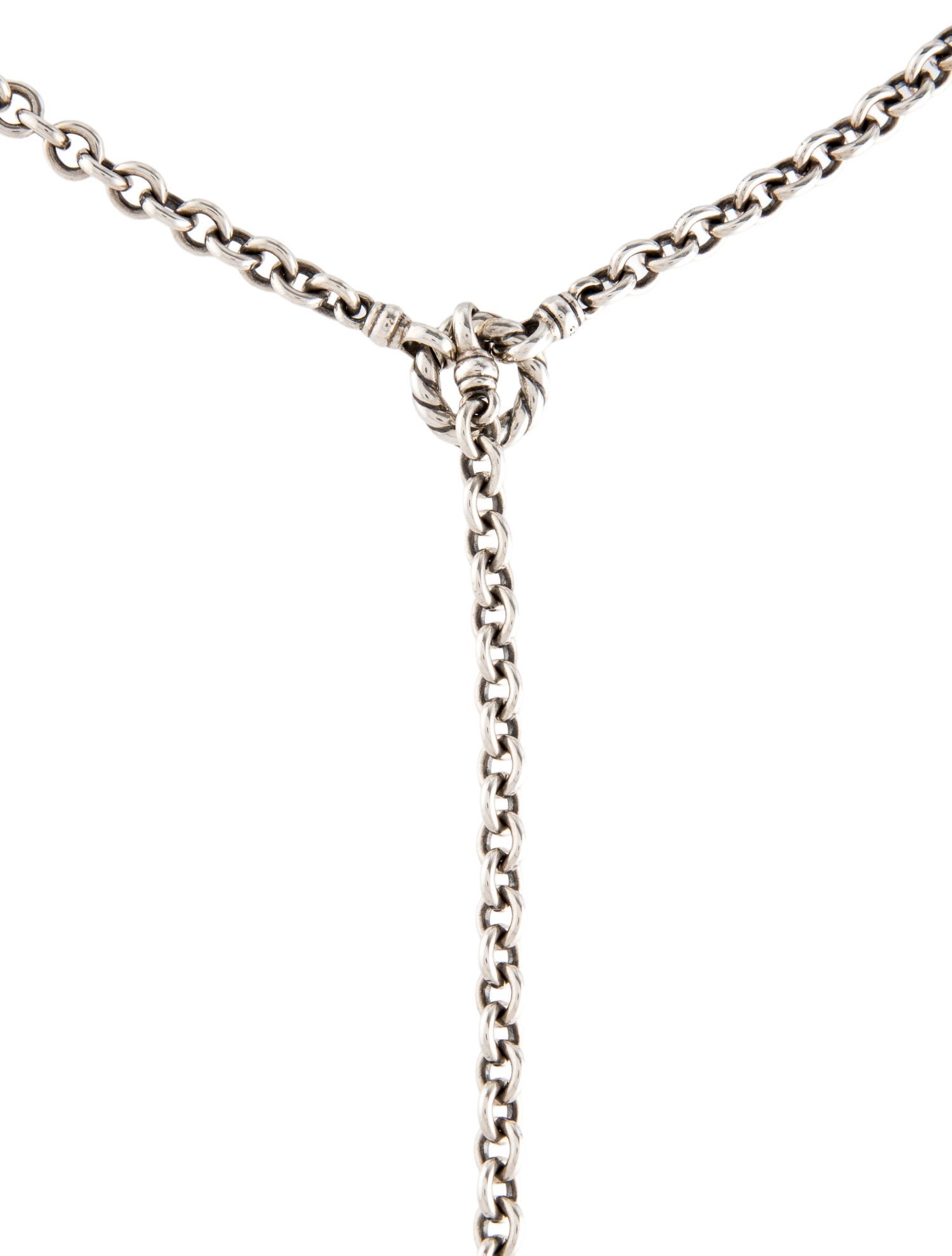 David Yurman Convertible Chain Link Lavalier Necklace