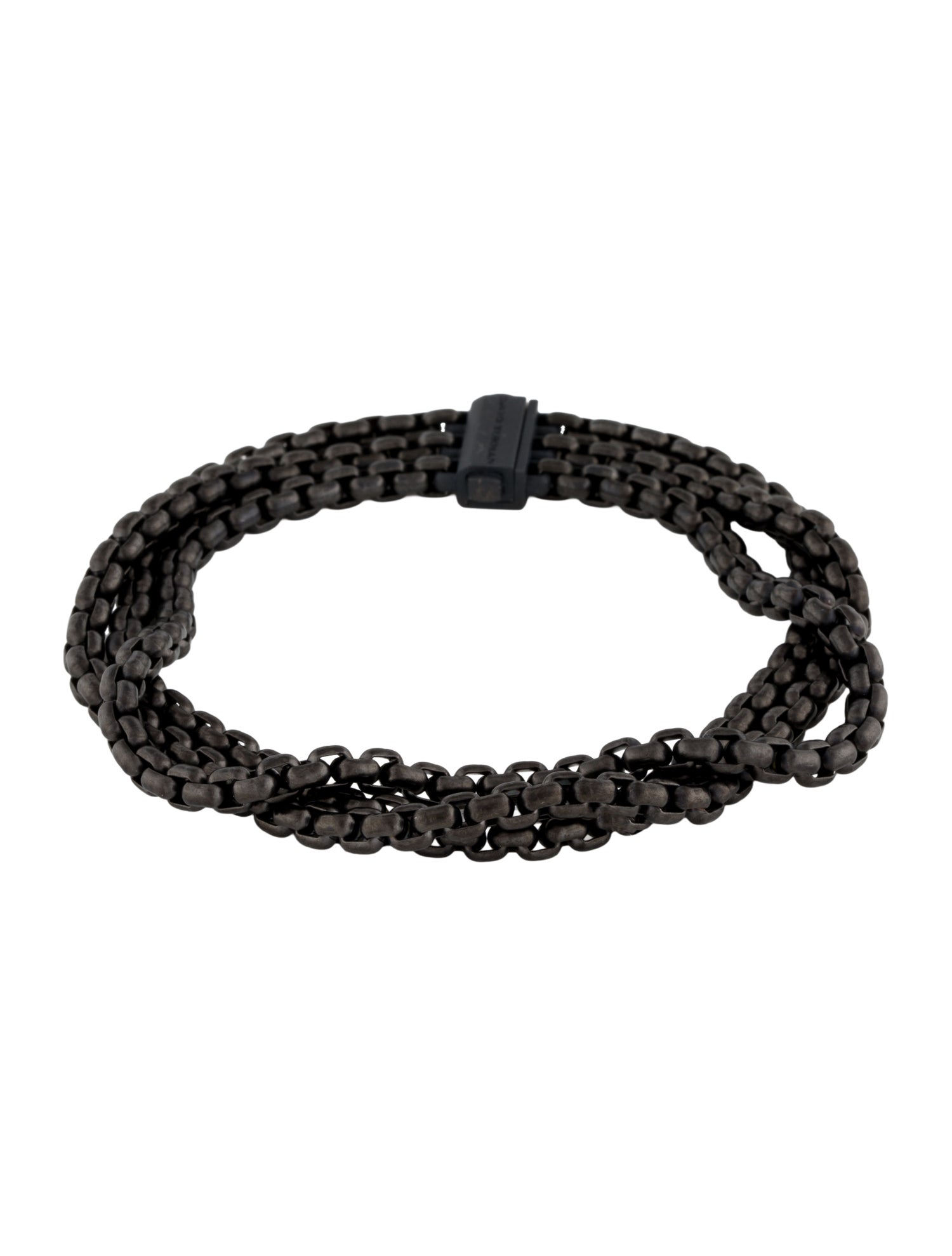 David Yurman Three Row Box Chain Bracelet