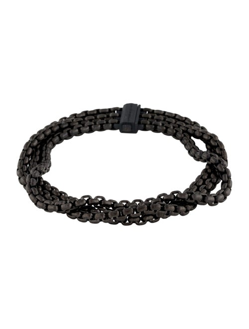 David Yurman Three Row Box Chain Bracelet