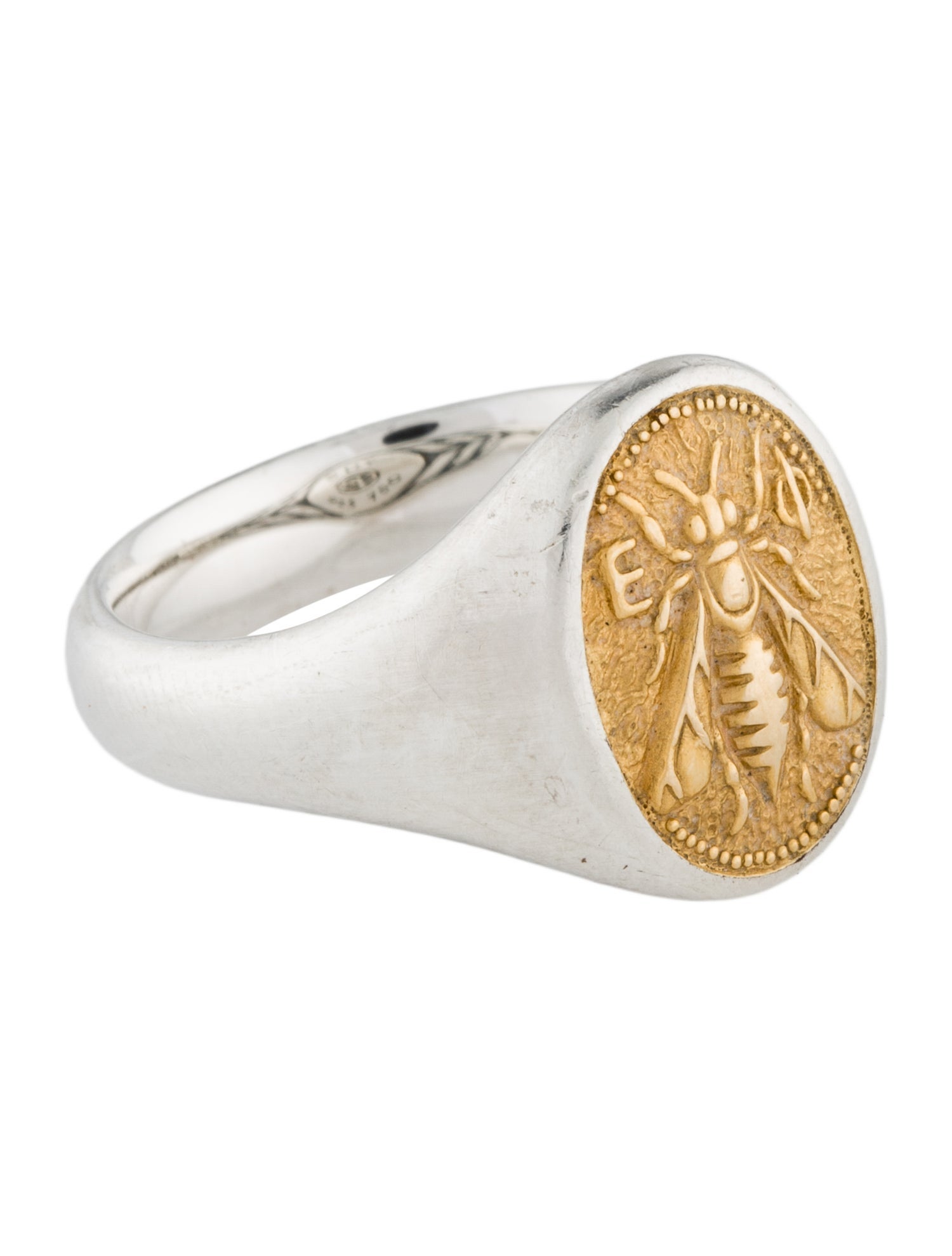 David Yurman Two-Tone Petrvs Bee Pinky Ring