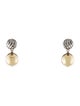 David Yurman Two-Tone Ball Drop Earrings