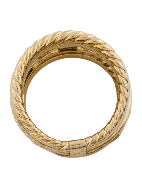 David Yurman 18K Diamond Stax Five Row Ring