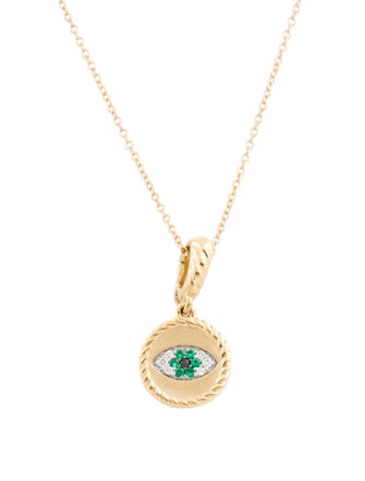 David Yurman 18K Evil Eye Amulet Pendant