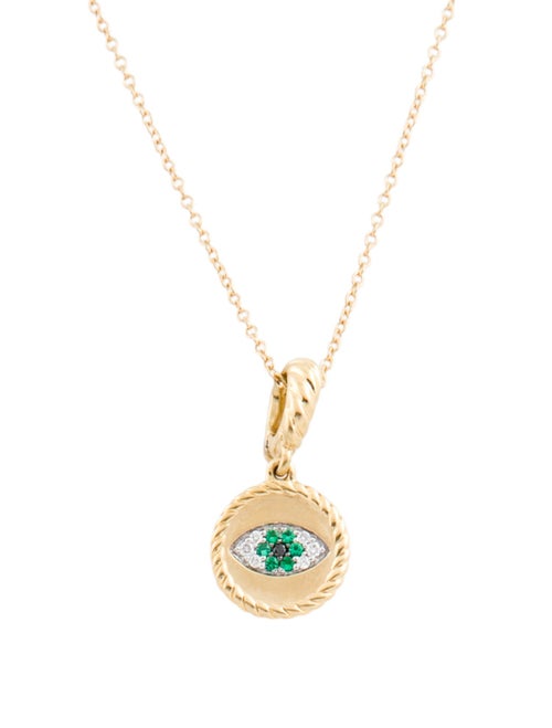 David Yurman 18K Evil Eye Amulet Pendant