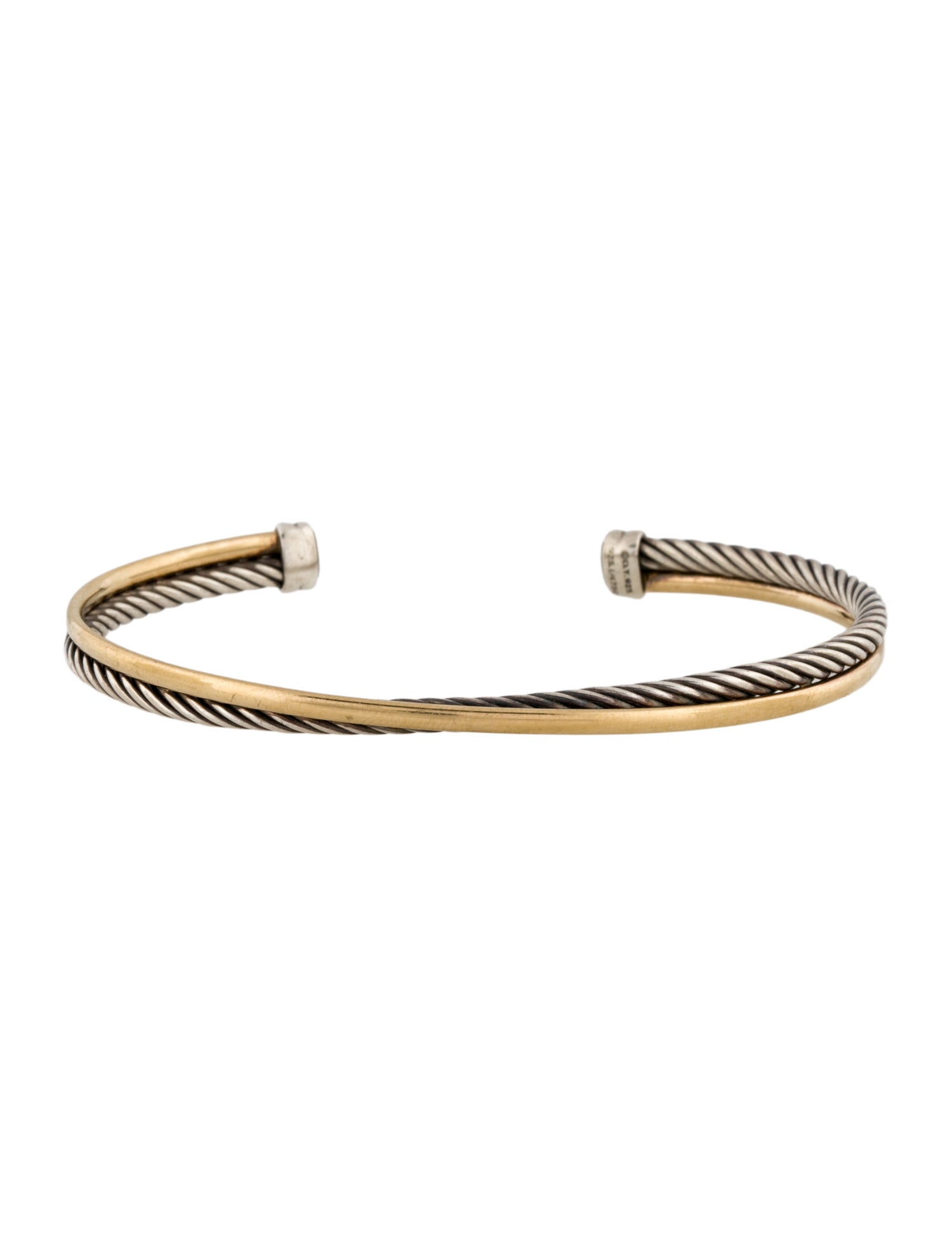 David Yurman Two-Tone Crossover Cuff Bracelet