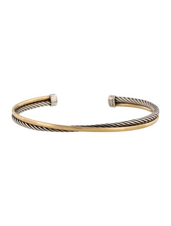 David Yurman Two-Tone Crossover Cuff Bracelet