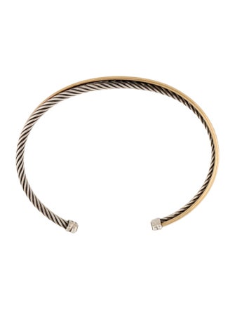 David Yurman Two-Tone Crossover Cuff Bracelet